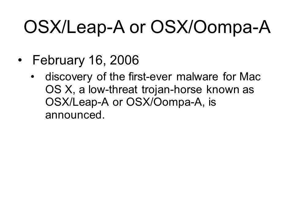 فيروس leap A/ Oompa A