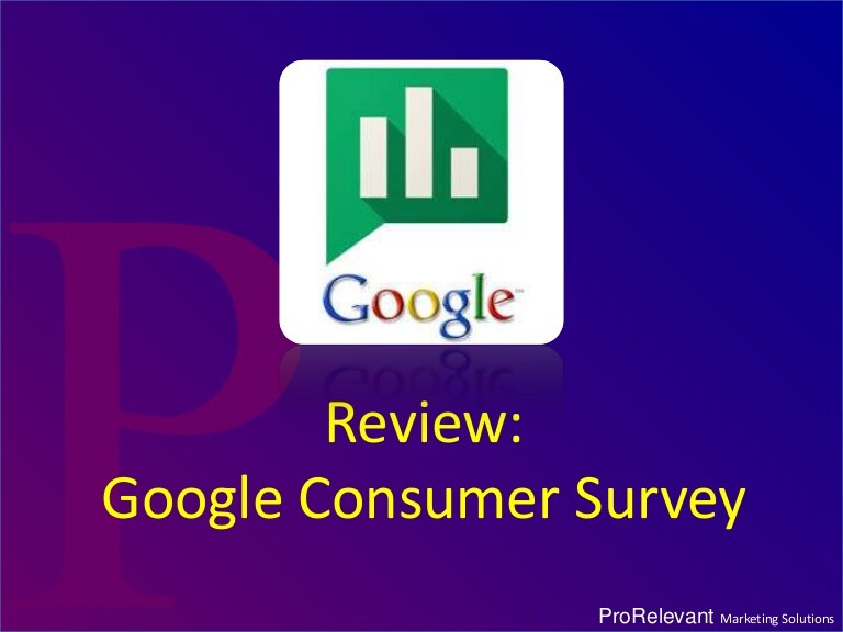 Google Consumer Survey